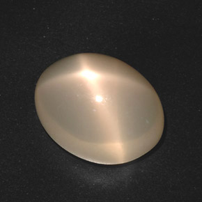 Star Moonstone Gemstone in 17.7 x 13.7 mm Size for Sale, Star Moonstone Stone in Orange Cream Color