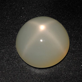 Star Moonstone Gemstone in 14 mm (calibrated) Size for Sale, Star Moonstone Stone in Cream Color