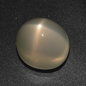 16.01 ct Cream Star Moonstone Stone, Natural Star Moonstone in Oval Cabochon Shape for Sale