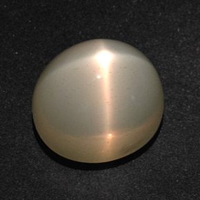 14.28 ct Cream Star Moonstone Gemstone, Star Moonstone Gem in Oval Cabochon Shape for Sale.