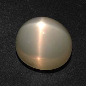 14.28 ct Cream Star Moonstone Stone, Natural Star Moonstone in Oval Cabochon Shape for Sale