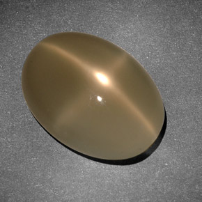 8.34 ct Cream Star Moonstone Gemstone, Star Moonstone Gem in Oval Cabochon Shape for Sale.
