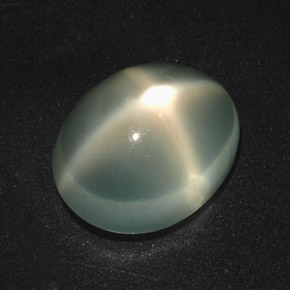 Star Moonstone Gemstone in 13.4 x 10.9 mm Size for Sale, Star Moonstone Stone in Yellow Green Color