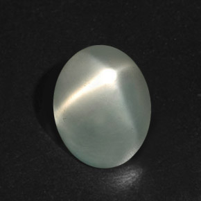 8.09 ct Green Star Moonstone Gemstone, Star Moonstone Gem in Oval Cabochon Shape for Sale.