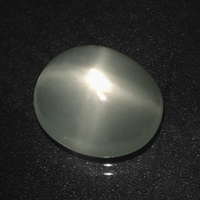 Star Moonstone Gemstone in 12 x 10 mm (calibrated) Size for Sale, Star Moonstone Stone in Light Green Color