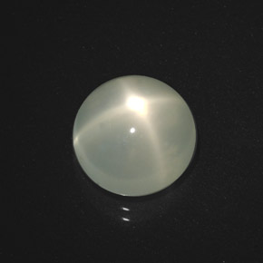 5.20 ct Cream Star Moonstone Gemstone, Star Moonstone Gem in Round Cabochon Shape for Sale.
