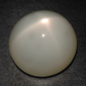 20.19 ct Cream Star Moonstone Gemstone, Star Moonstone Gem in Round Cabochon Shape for Sale.