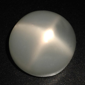 22.18 ct Cream Star Moonstone Stone, Natural Star Moonstone in Round Cabochon Shape for Sale