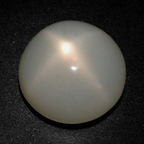 17.27 ct Cream Star Moonstone Stone, Natural Star Moonstone in Round Cabochon Shape for Sale
