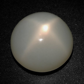Star Moonstone Gemstone in 15.8 mm Size for Sale, Star Moonstone Stone in Cream Color
