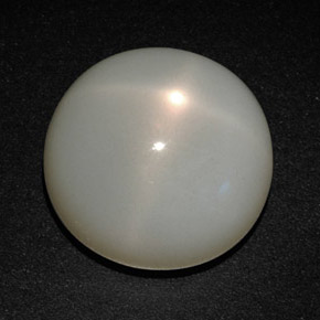 14.37 ct Cream Star Moonstone Stone, Natural Star Moonstone in Round Cabochon Shape for Sale