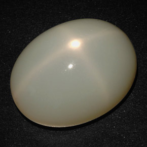 Star Moonstone Gemstone in 19.1 x 14.6 mm Size for Sale, Star Moonstone Stone in Cream Color