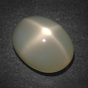 Star Moonstone Gemstone in 17.9 x 13.7 mm Size for Sale, Star Moonstone Stone in Cream Color