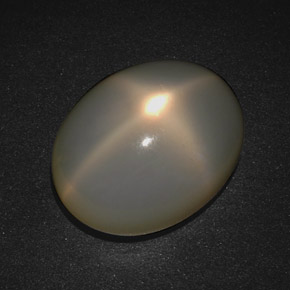 19.93 ct Cream Star Moonstone Gemstone, Star Moonstone Gem in Oval Cabochon Shape for Sale.