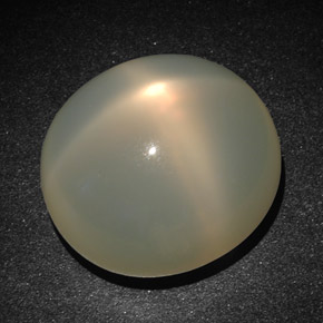 22.83 ct Cream Star Moonstone Stone, Natural Star Moonstone in Oval Cabochon Shape for Sale