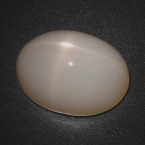18.30 ct Cream Star Moonstone Gemstone, Star Moonstone Gem in Oval Cabochon Shape for Sale.