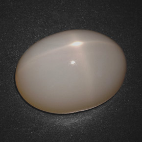 18.30 ct Cream Star Moonstone Stone, Natural Star Moonstone in Oval Cabochon Shape for Sale