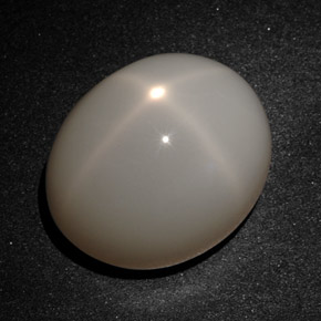 Star Moonstone Gemstone in 17.6 x 14.6 mm Size for Sale, Star Moonstone Stone in Cream Color