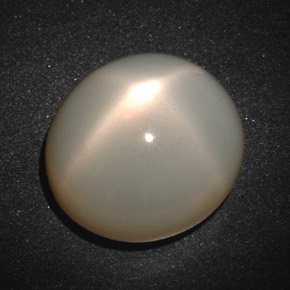 19.33 ct Cream Star Moonstone Gemstone, Star Moonstone Gem in Oval Cabochon Shape for Sale.