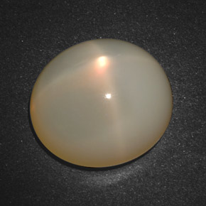 16.15 ct Cream Star Moonstone Stone, Natural Star Moonstone in Oval Cabochon Shape for Sale