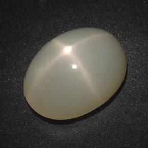 Star Moonstone Gemstone in 18 x 13 mm (calibrated) Size for Sale, Star Moonstone Stone in Cream Color