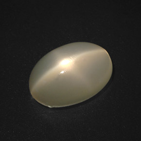 Star Moonstone Gemstone in 13.4 x 9.1 mm Size for Sale, Star Moonstone Stone in Cream Color
