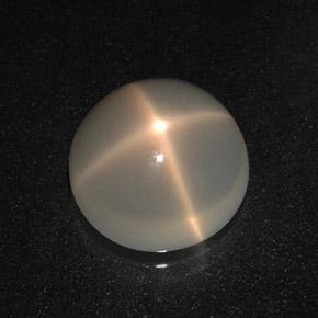 3.04 ct Cream Star Moonstone Stone, Natural Star Moonstone in Round Cabochon Shape for Sale