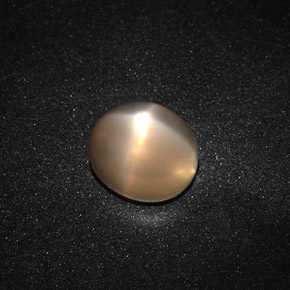 3.80 ct Orange Star Moonstone Gemstone, Star Moonstone Gem in Oval Cabochon Shape for Sale.