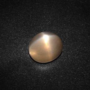 3.80 ct Orange Star Moonstone Stone, Natural Star Moonstone in Oval Cabochon Shape for Sale