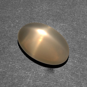 Star Moonstone Gemstone in 15 x 9.6 mm Size for Sale, Star Moonstone Stone in Cream Color