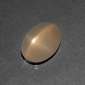7.09 ct Cream Star Moonstone Gemstone, Star Moonstone Gem in Oval Cabochon Shape for Sale.