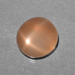9.31 ct Orange Star Moonstone Stone, Natural Star Moonstone in Oval Cabochon Shape for Sale