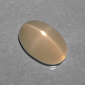 8.26 ct Cream Star Moonstone Stone, Natural Star Moonstone in Oval Cabochon Shape for Sale