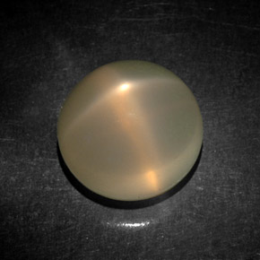 Star Moonstone Gemstone in 11.6 x 11.1 mm Size for Sale, Star Moonstone Stone in Cream Color