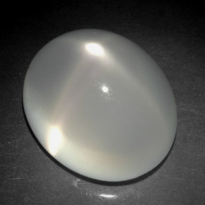 Star Moonstone Gemstone in 12.6 x 12.5 mm Size for Sale, Star Moonstone Stone in White Color