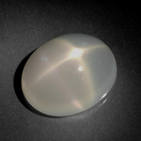 Star Moonstone Gemstone in 12.9 x 10.5 mm Size for Sale, Star Moonstone Stone in White Color