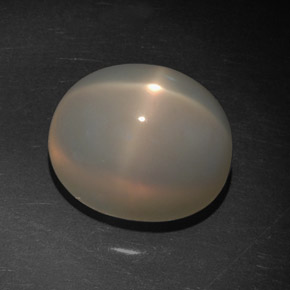 Star Moonstone Gemstone in 11.7 x 9.4 mm Size for Sale, Star Moonstone Stone in Cream Color