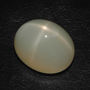 20.76 ct Green Star Moonstone Stone, Natural Star Moonstone in Oval Cabochon Shape for Sale