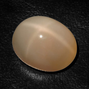 17.94 ct Orange Star Moonstone Stone, Natural Star Moonstone in Oval Cabochon Shape for Sale