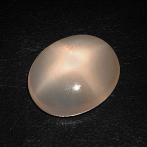 8.87 ct Orange Star Moonstone Stone, Natural Star Moonstone in Oval Cabochon Shape for Sale