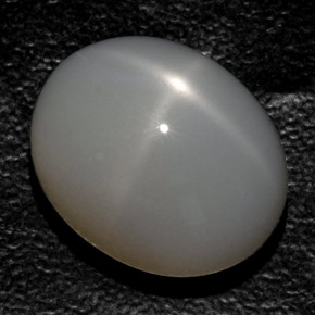 23.33 ct Gray Star Moonstone Stone, Natural Star Moonstone in Oval Cabochon Shape for Sale