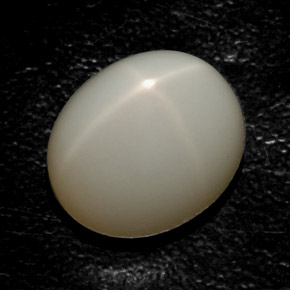 16.36 ct Cream Star Moonstone Stone, Natural Star Moonstone in Oval Cabochon Shape for Sale