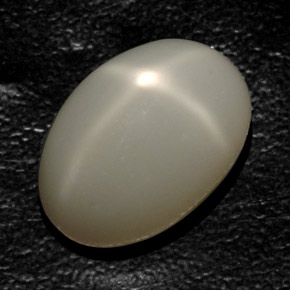 17.76 ct Cream Star Moonstone Gemstone, Star Moonstone Gem in Oval Cabochon Shape for Sale.
