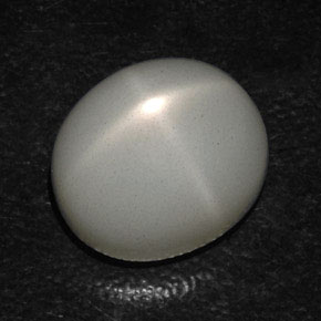 14.53 ct Gray Star Moonstone Stone, Natural Star Moonstone in Oval Cabochon Shape for Sale