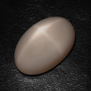 16.34 ct Gray Star Moonstone Stone, Natural Star Moonstone in Oval Cabochon Shape for Sale