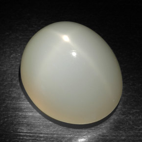 22.97 ct Cream Star Moonstone Stone, Natural Star Moonstone in Oval Cabochon Shape for Sale