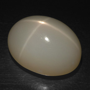 13.31 ct White Star Moonstone Gemstone, Star Moonstone Gem in Oval Cabochon Shape for Sale.
