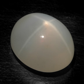 Star Moonstone Gemstone in 17.2 x 13.8 mm Size for Sale, Star Moonstone Stone in Milky White Color
