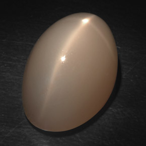 Star Moonstone Gemstone in 18 x 13 mm (calibrated) Size for Sale, Star Moonstone Stone in Cream Color