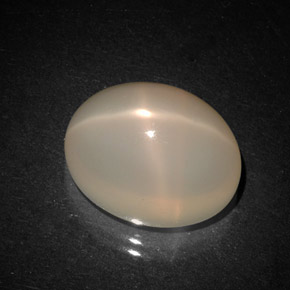 8.79 ct Orange Star Moonstone Stone, Natural Star Moonstone in Oval Cabochon Shape for Sale